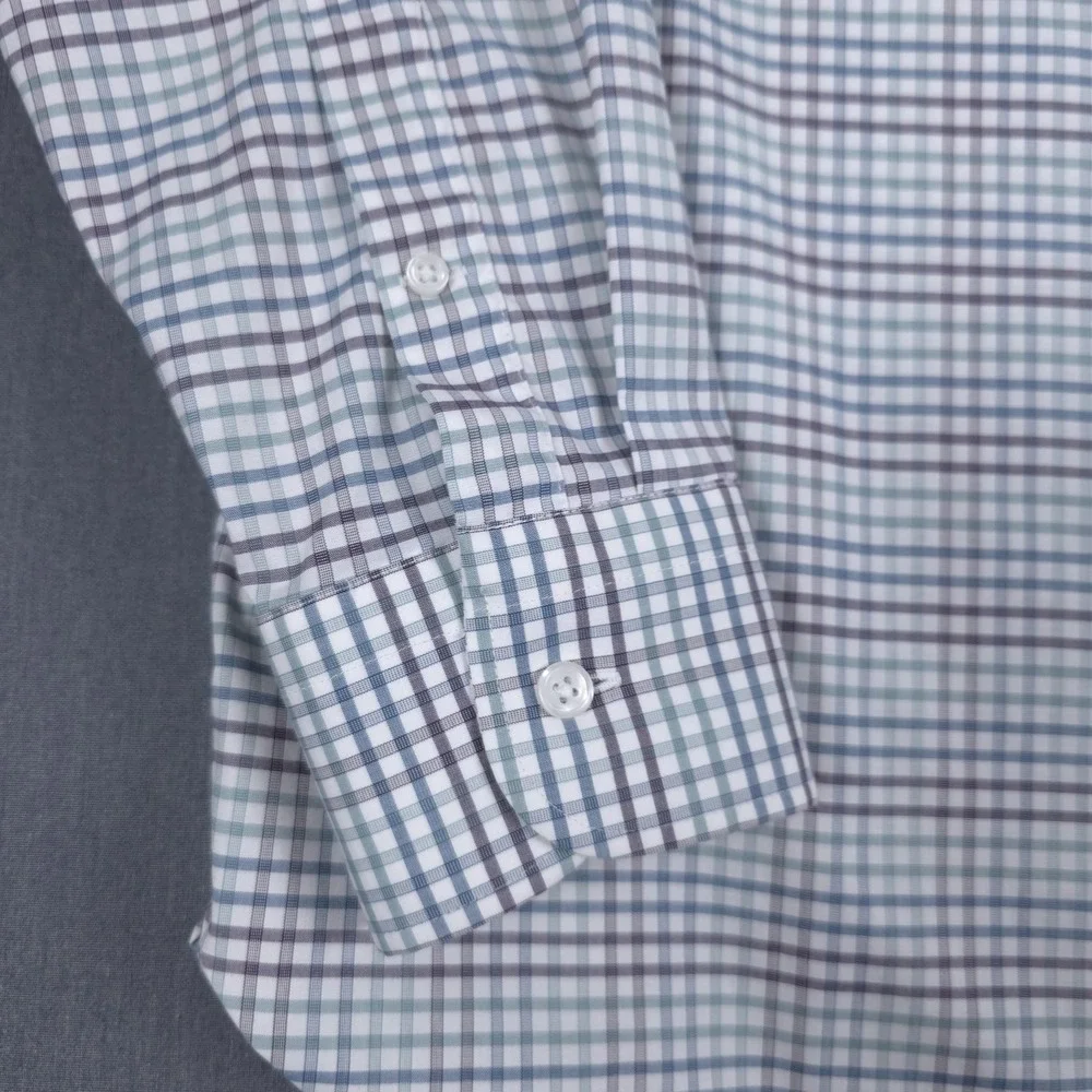 J Crew Ludlow Dress Shirt‎ Mens Large 16.5 34 Check Long Sleeve Slim Button Up